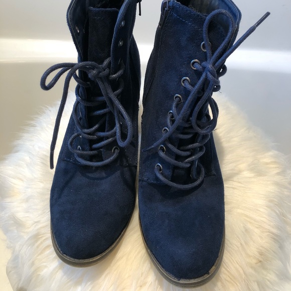 Blue Heel Boots - Picture 2 of 6